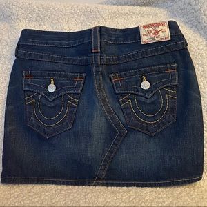 Brand New TRUE RELIGION Sarah Denim Skirt